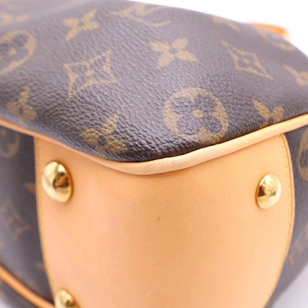 LOUIS VUITTON(ルイヴィトン) モノグラム ボエシPM PVC レザー ハンドバッグ M45715 ブラウン レディース