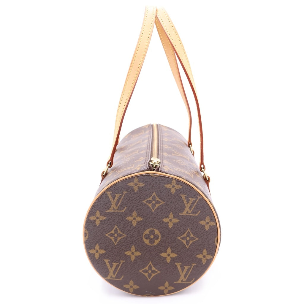 LOUIS VUITTON(ルイヴィトン) モノグラム パピヨン30 PVC レザー ハンドバッグ トートバッグ M51385 ブラウン レディース