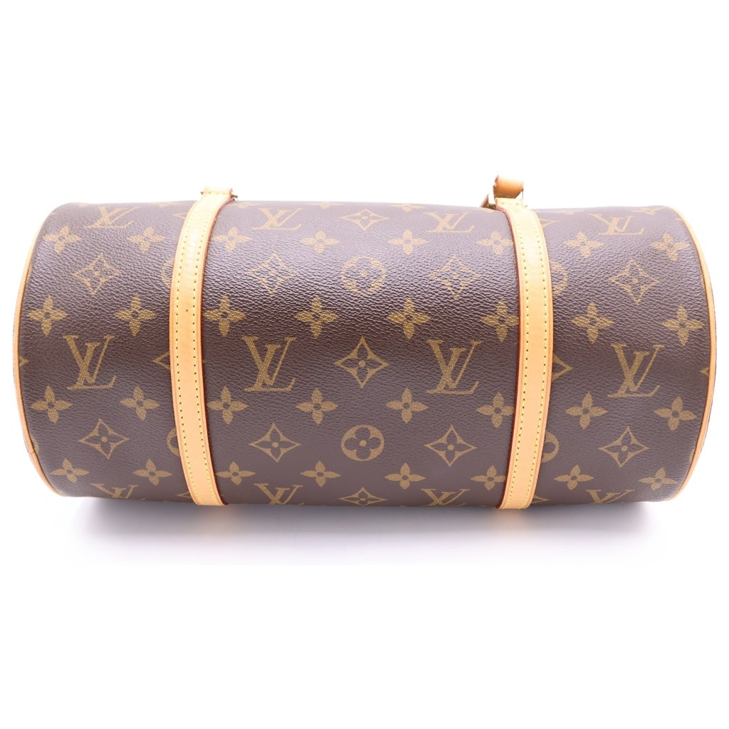 LOUIS VUITTON(ルイヴィトン) モノグラム パピヨン30 PVC レザー ハンドバッグ トートバッグ M51385 ブラウン レディース