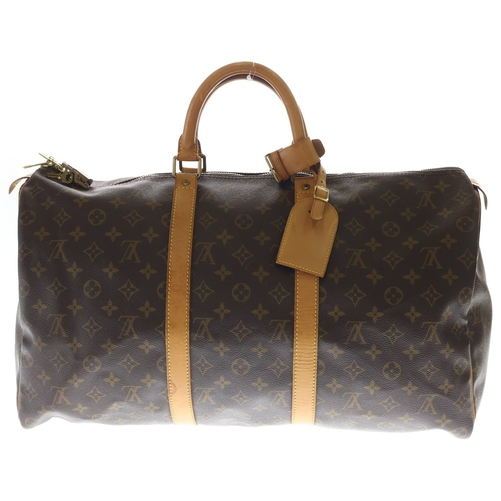 LOUIS VUITTON(ルイヴィトン) モノグラム キーポル50 PVC レザー ボストンバッグ ハンドバッグ M41426 ブラウン レディース