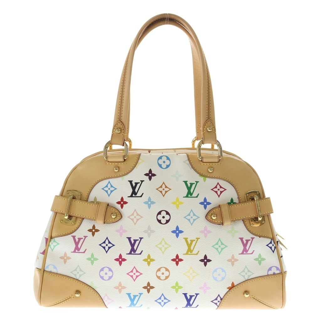 LOUIS VUITTON(ルイヴィトン) モノグラムマルチカラー クラウディア ハンドバッグ ブロン ゴールド金具 ホワイト/ブラウン M40193 レディース