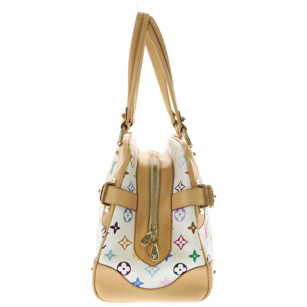 LOUIS VUITTON(ルイヴィトン) モノグラムマルチカラー クラウディア ハンドバッグ ブロン ゴールド金具 ホワイト/ブラウン M40193 レディース