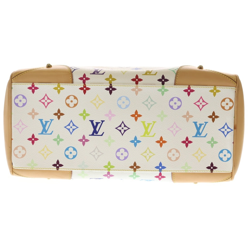 LOUIS VUITTON(ルイヴィトン) モノグラムマルチカラー クラウディア ハンドバッグ ブロン ゴールド金具 ホワイト/ブラウン M40193 レディース
