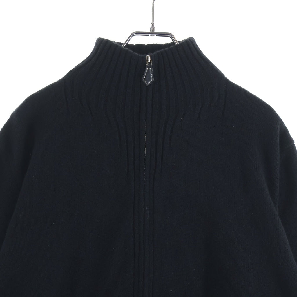 HERMES(エルメス) フルジップ ニットセーター ブラック #M レディース