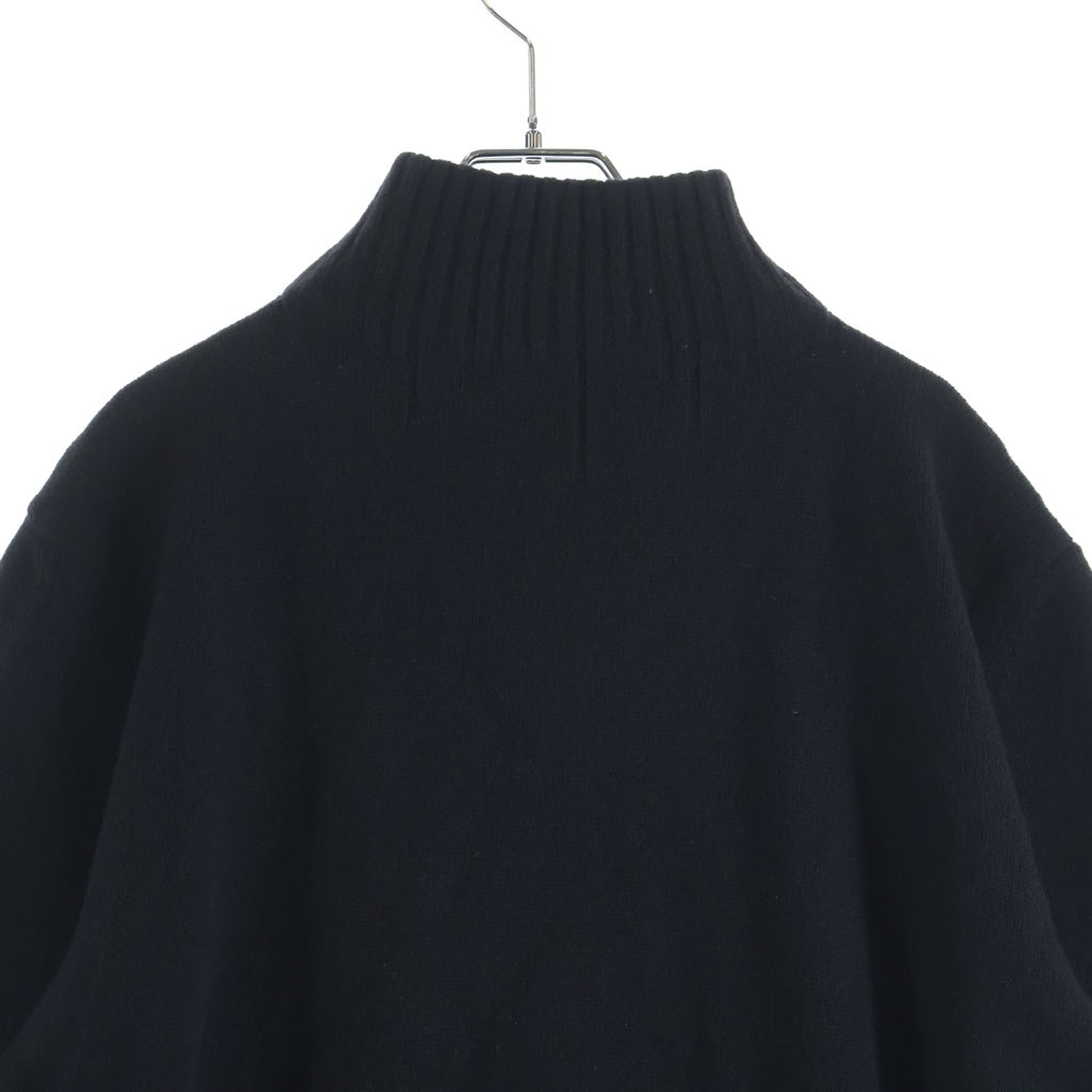 HERMES(エルメス) フルジップ ニットセーター ブラック #M レディース