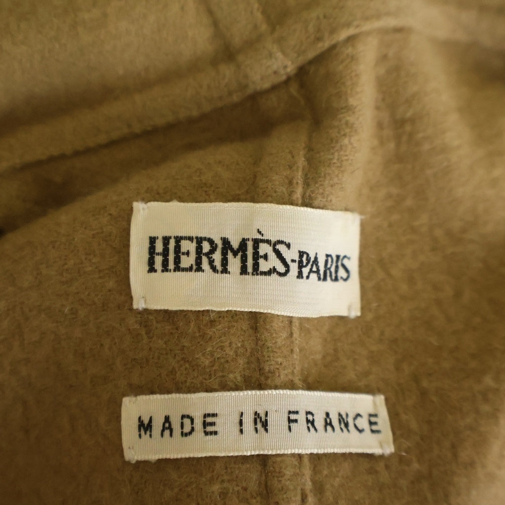 HERMES(エルメス) マルジェラ期 ジレ付きフーディーコート ベージュ レディース