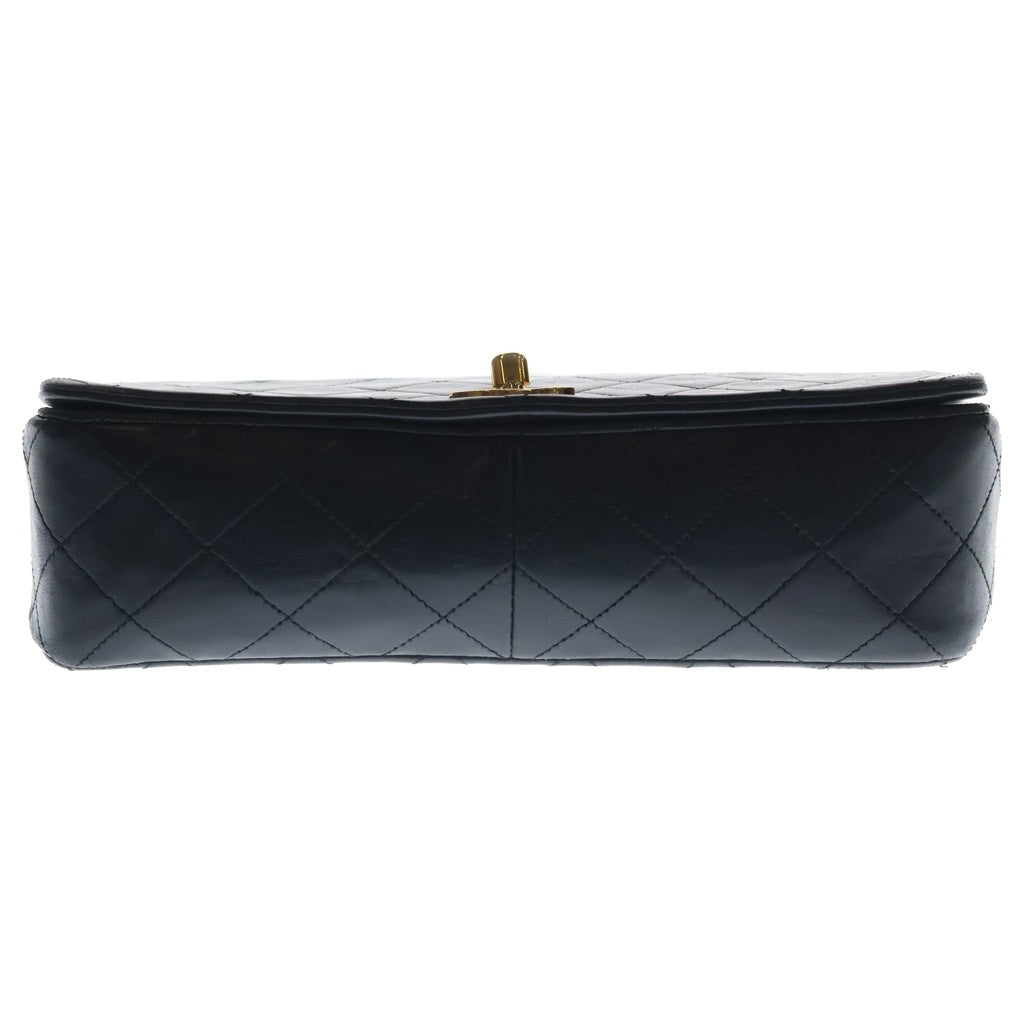 CHANEL(シャネル) マトラッセ23 ラムスキン フルフラップ ターンロック ゴールド金具 シングルチェーン ショルダーバッグ ブラック レディース
