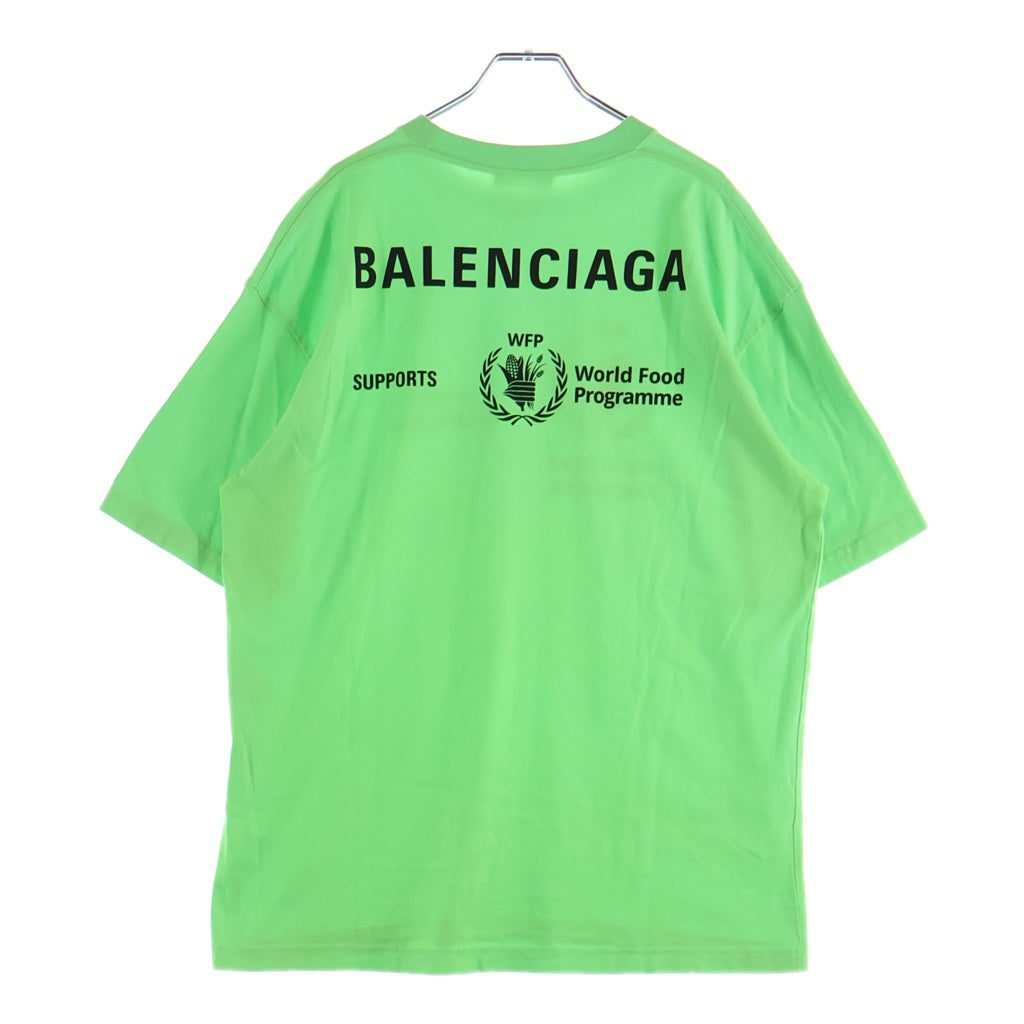 BALENCIAGA(バレンシアガ) WFPプリント クルーネック 半袖Tシャツ カットソー ライトグリーン 612966 THV84