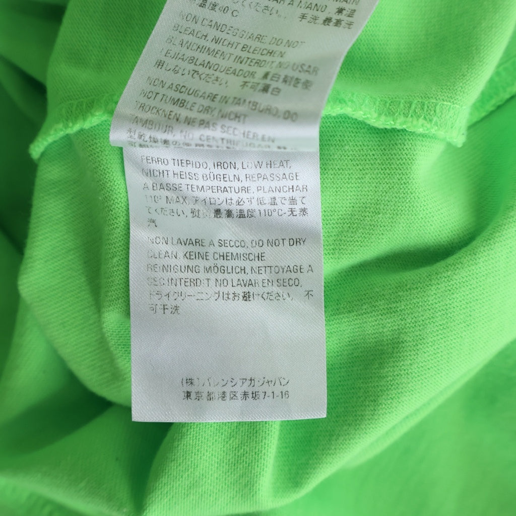 BALENCIAGA(バレンシアガ) WFPプリント クルーネック 半袖Tシャツ カットソー ライトグリーン 612966 THV84
