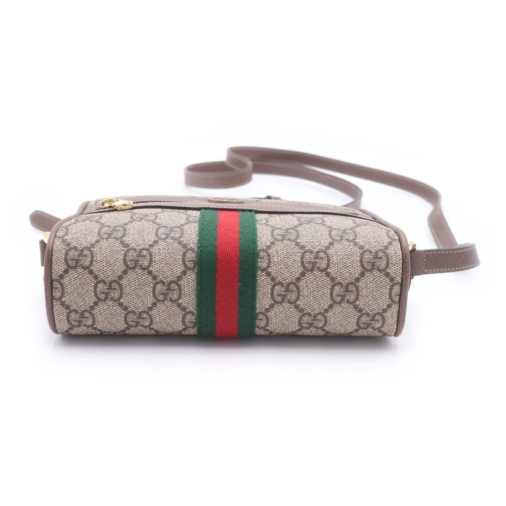 GUCCI(グッチ) GGスプリーム オフィディア ショルダーバッグ ベージュブラウン PVCレザー 517350 レディース