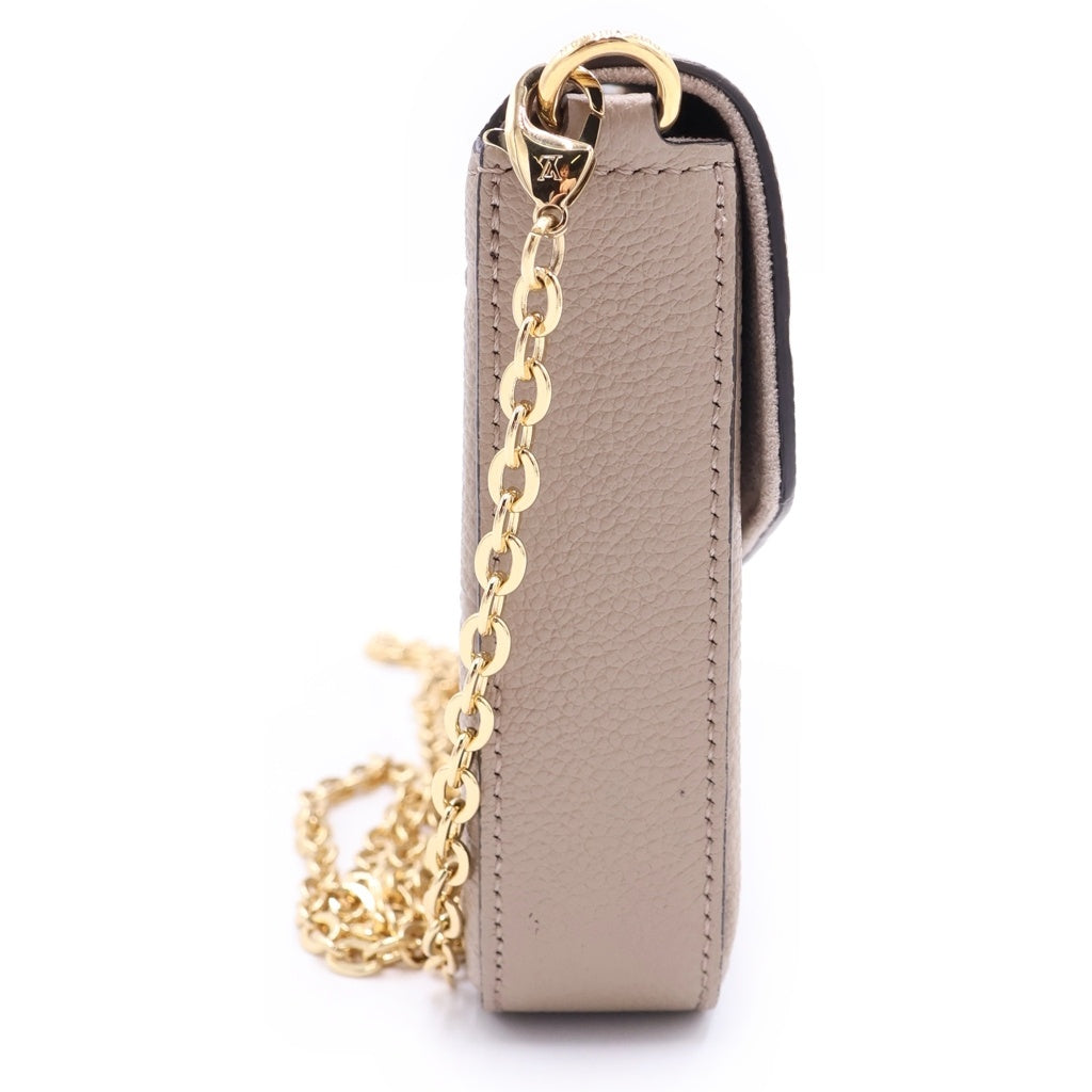 LOUIS VUITTON(ルイヴィトン) モノグラムアンプラント ポシェット・フェリシー チェーンウォレット ショルダーバッグ M82363 RFID レディース