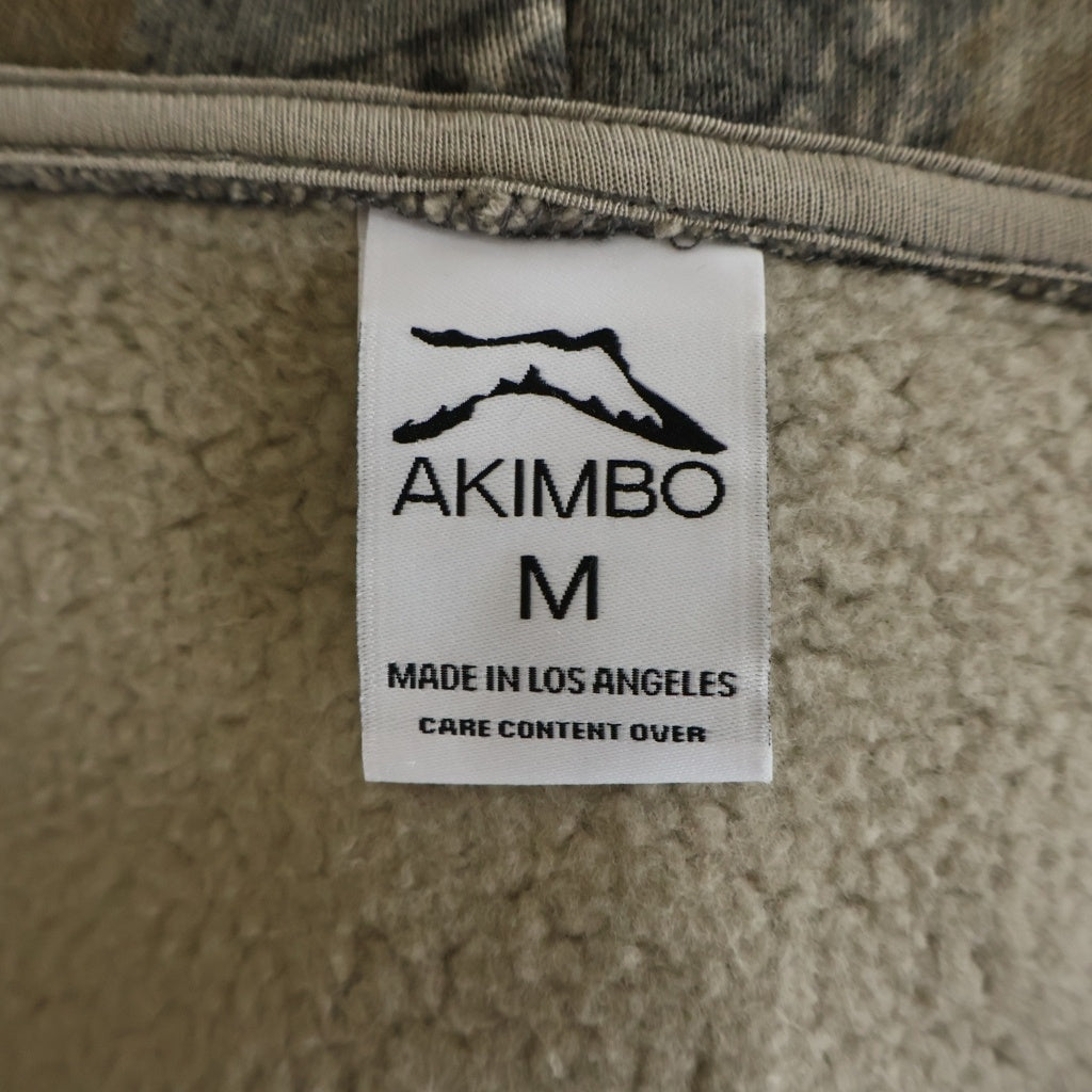 NO BRAND(ノーブランド) ZIP UP HOODIE Realtree ジップアップフーディー パーカー リアルツリー 総柄 コットン グリーン系