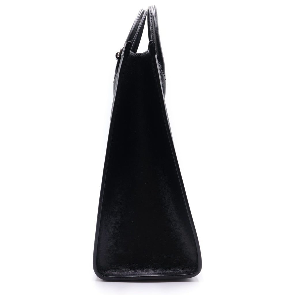 GUCCI(グッチ) インターロッキングG GGスプリーム PVC レザー 2WAYトートバッグ ハンドバッグ ショルダーバッグ ブラック 674148 レディース