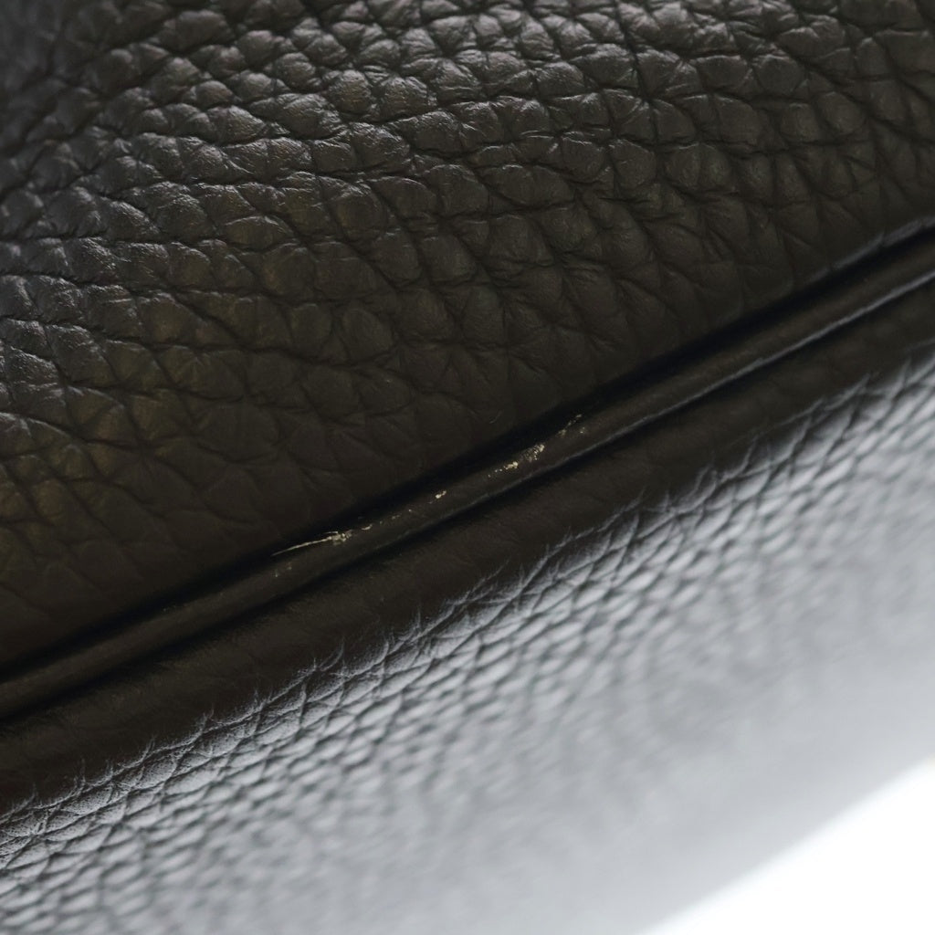 HERMES(エルメス) ピコタンロックMM トリヨンクレマンス ゴールド金具 Y刻印 ハンドバッグ ブラック レディース