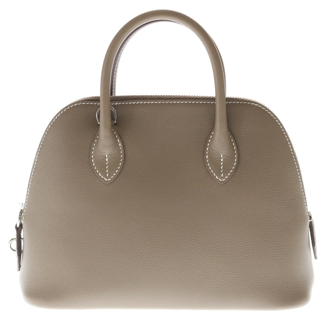 HERMES(エルメス) ボリード1923 25 エトゥープ 2WAYバッグ ハンドバッグ ショルダーバッグ ブラウン レザー シルバー金具 レディース