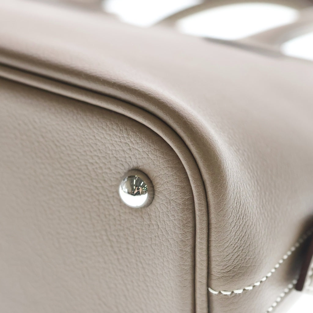 HERMES(エルメス) ボリード1923 25 エトゥープ 2WAYバッグ ハンドバッグ ショルダーバッグ ブラウン レザー シルバー金具 レディース