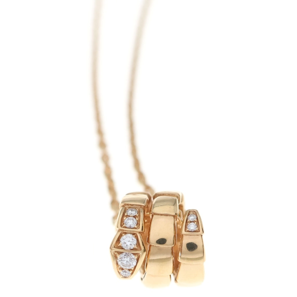 BVLGARI(ブルガリ) セルペンティ ヴァイパー ダイヤネックレス ペンダント チェーン ピンクゴールド Au750PG レディース