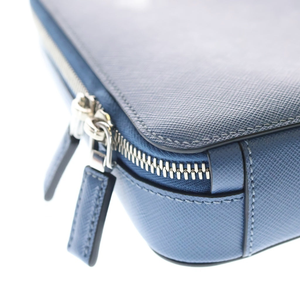 PRADA(プラダ) ボディショルダーバッグ ウエストバッグ ショルダーバッグ ライトブルー サフィアーノ 2VZ106 シルバー金具