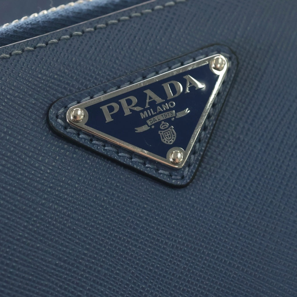 PRADA(プラダ) ボディショルダーバッグ ウエストバッグ ショルダーバッグ ライトブルー サフィアーノ 2VZ106 シルバー金具