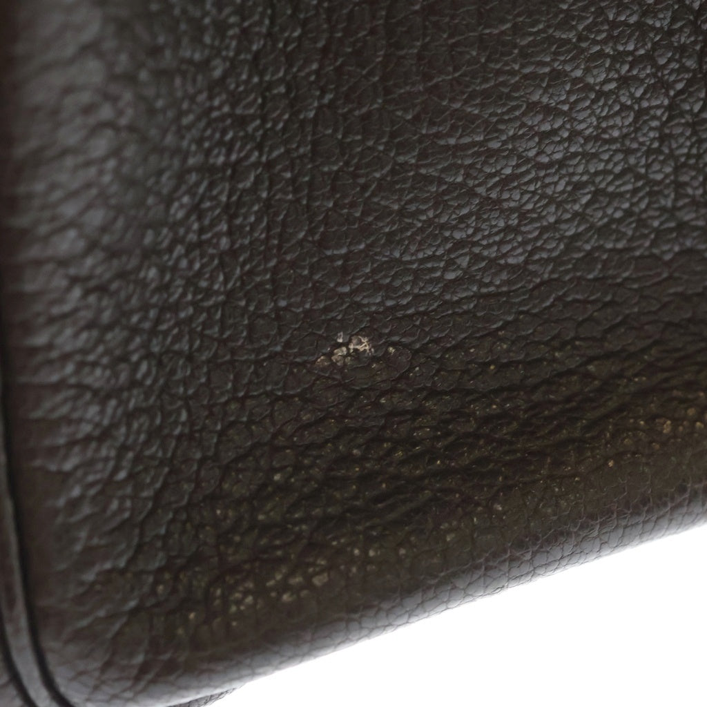 HERMES(エルメス) ケリー32 フィヨルド シルバー金具 □L刻印 2WAY ハンドバッグ ショルダーバッグ ショコラ レディース