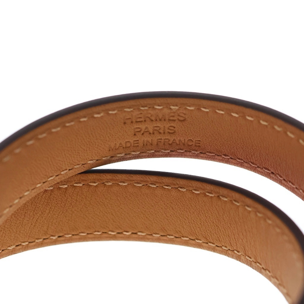 HERMES(エルメス) ケリー ドゥブルトゥール ブレスレット ピンク ローズエクストリーム B刻印 ゴールド金具 レディース