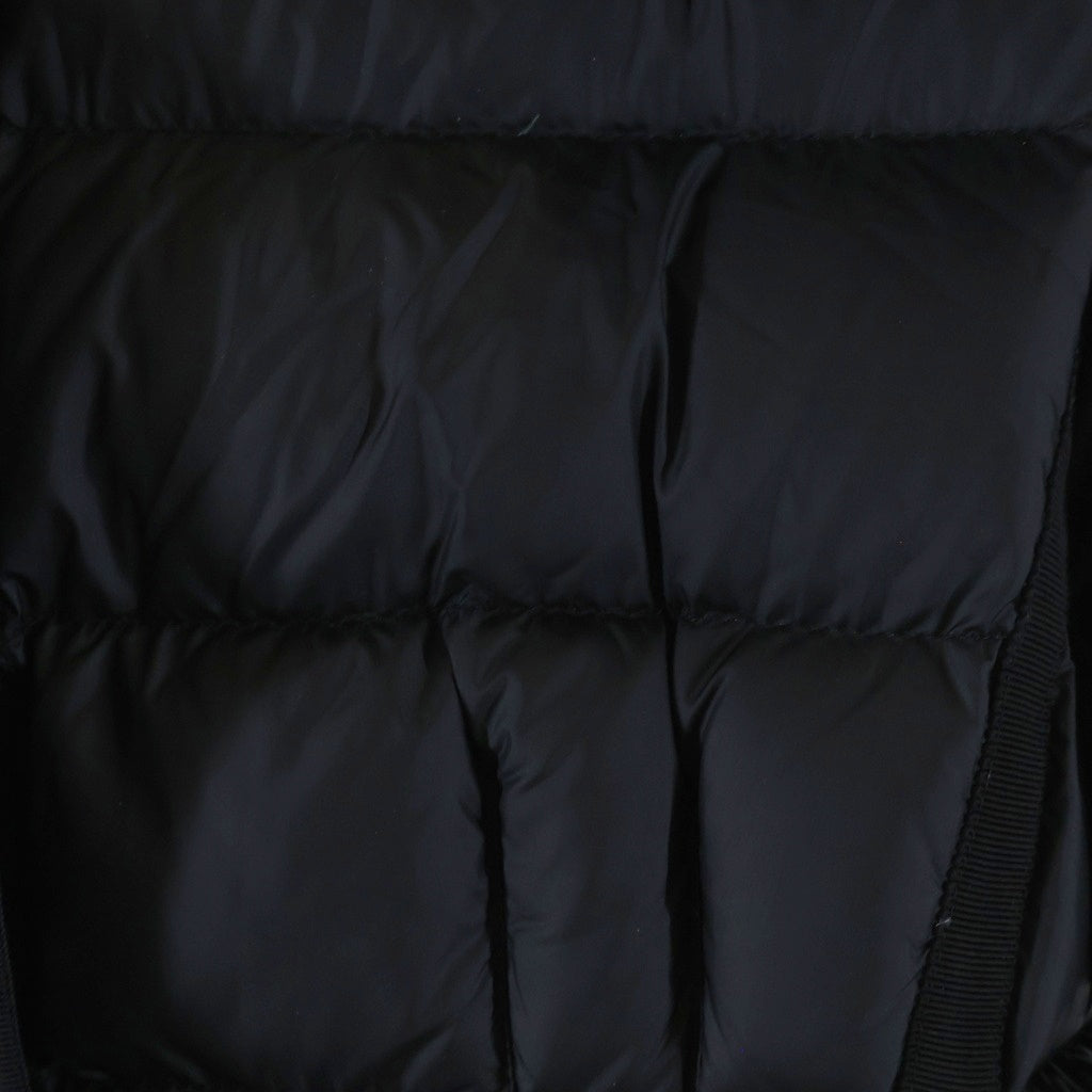 MONCLER(モンクレール) 22AW HERMINE エルミン ワッペンロゴ フーデッド ジップアップ ダウン ロング ジャケット レディース