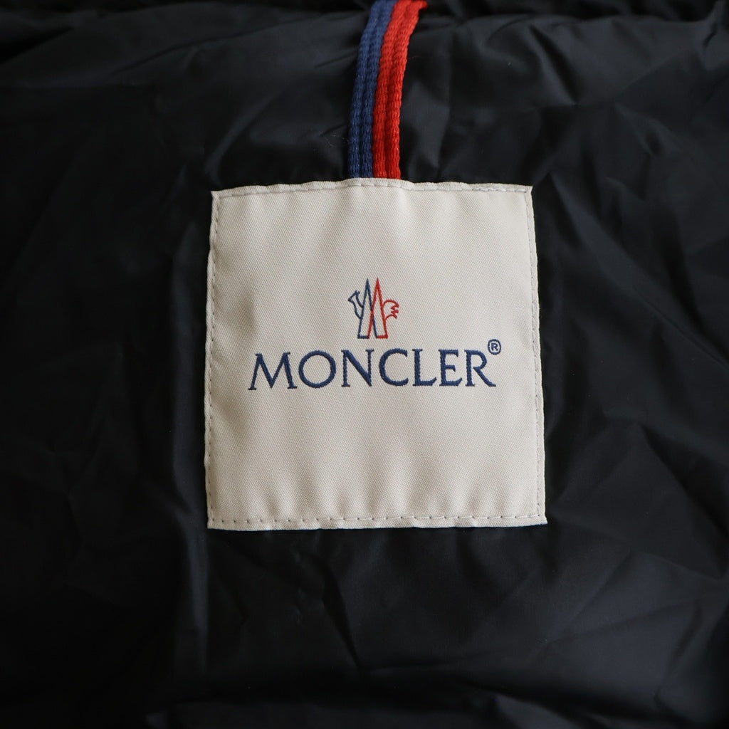 MONCLER(モンクレール) 22AW HERMINE エルミン ワッペンロゴ フーデッド ジップアップ ダウン ロング ジャケット レディース