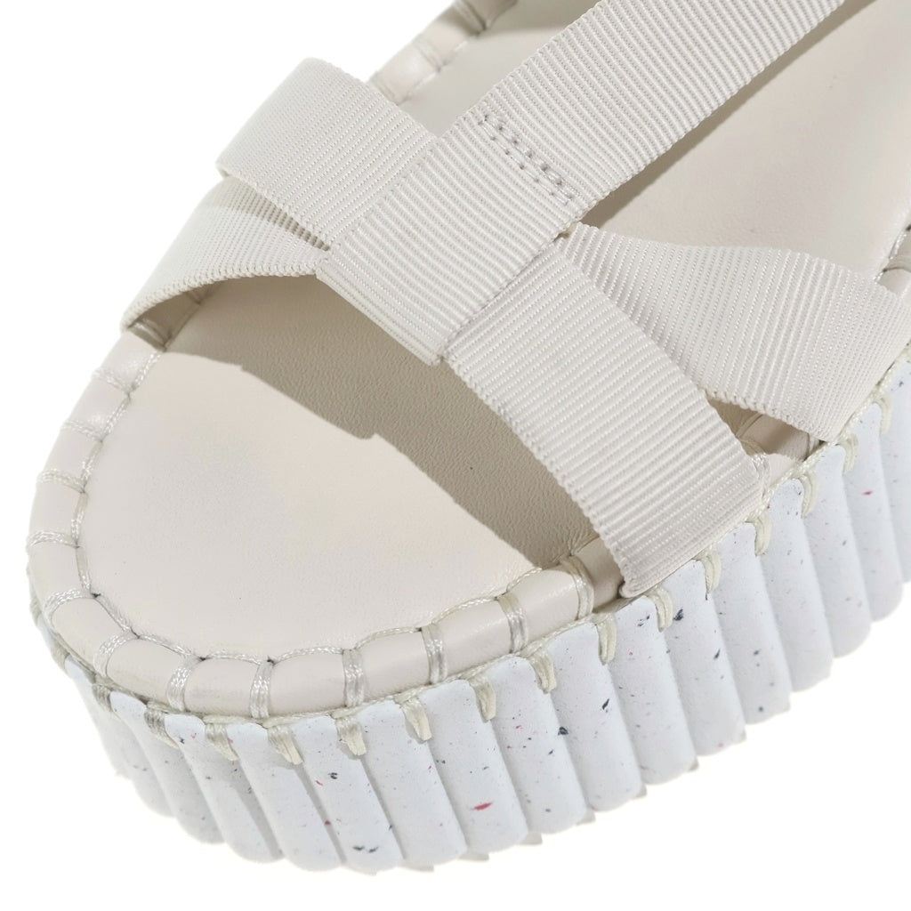 Chloe(クロエ) NAMA ウエッジ厚底サンダル アイボリー #37 0323254 レディース