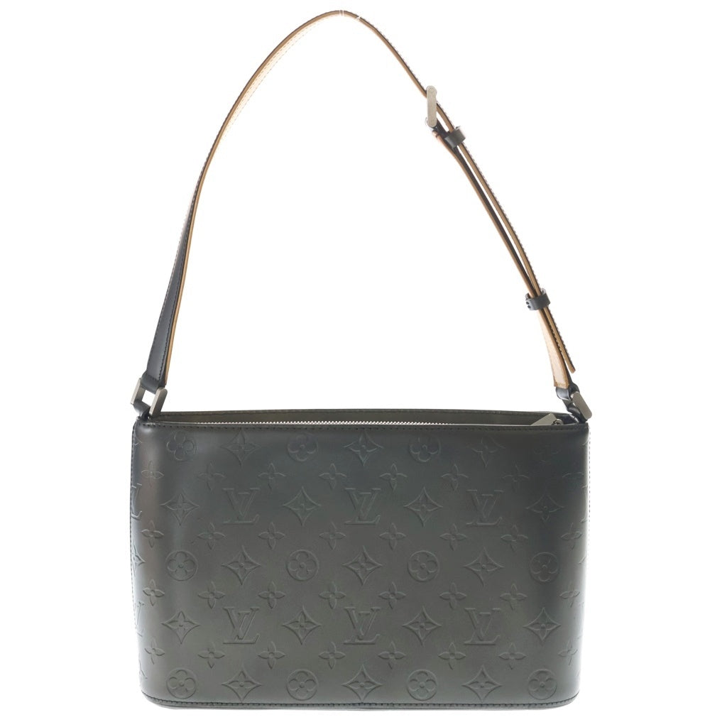 LOUIS VUITTON(ルイヴィトン) モノグラムマット アルストン ワンショルダーバッグ メタリックグレー レザー M55122 シルバー金具