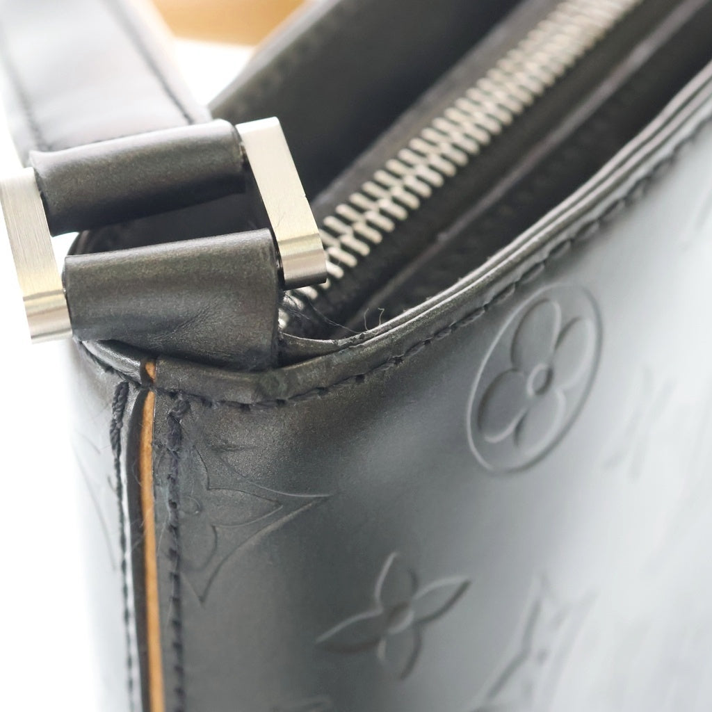 LOUIS VUITTON(ルイヴィトン) モノグラムマット アルストン ワンショルダーバッグ メタリックグレー レザー M55122 シルバー金具