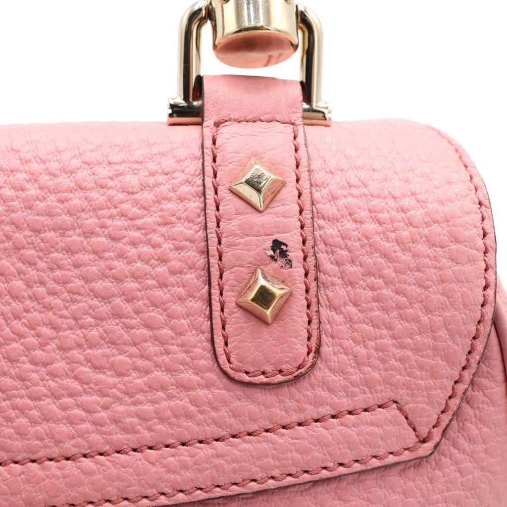GUCCI(グッチ) バンブー ハンドバッグ ピンク レザー 137351 ゴールド金具 レディース