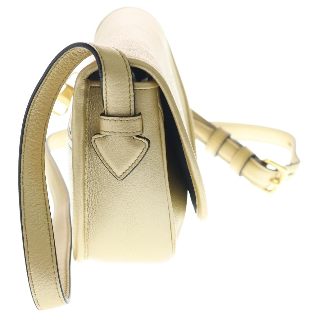LOEWE(ロエベ) ヘリテージ ショルダーバック ゴールド金具 レザー ゴールド レディース