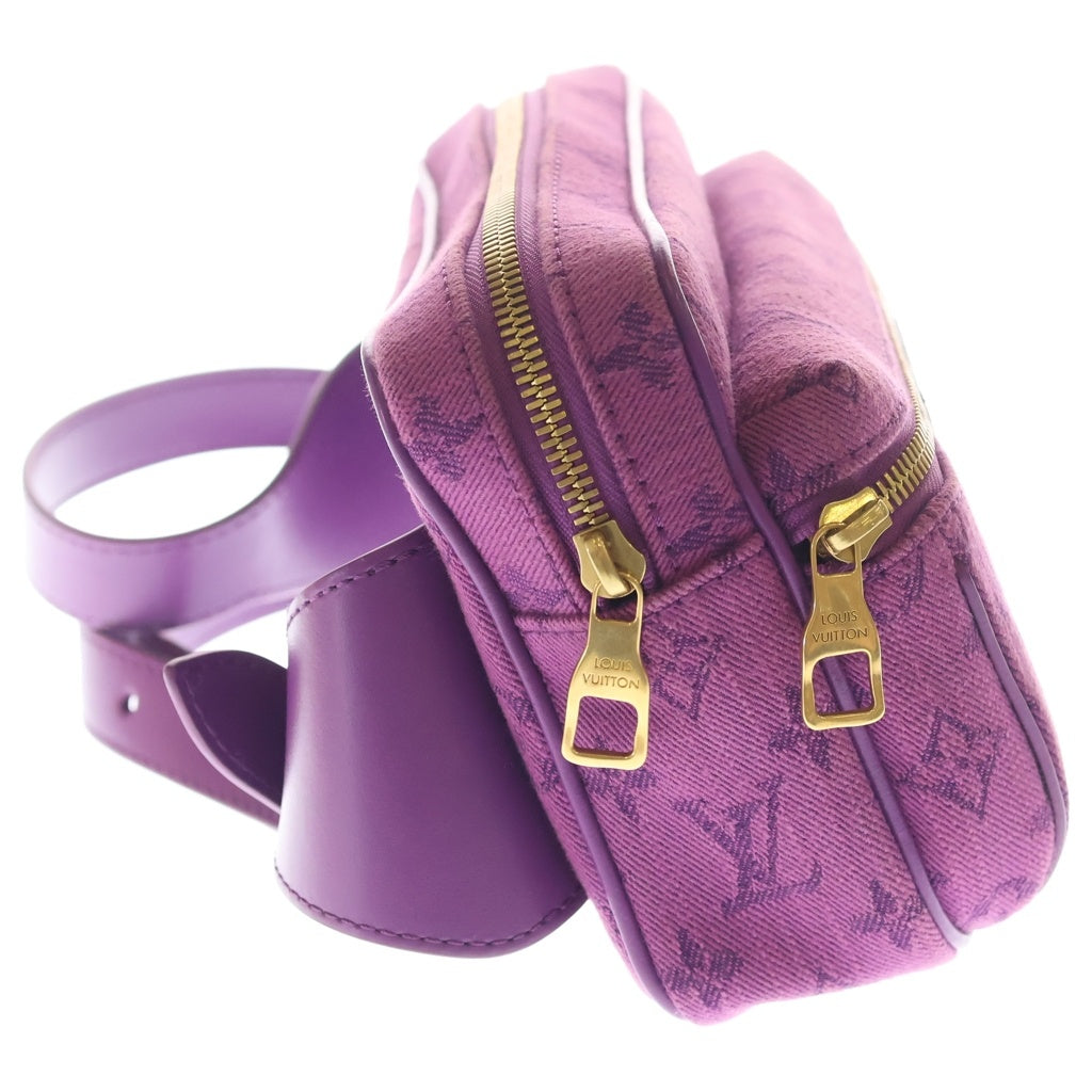 LOUIS VUITTON(ルイヴィトン) モノグラムデニム バムバッグ アウトドア デニム ショルダーバッグ ボディバッグ ICタイプ ヴィオレ パープル M44624 レディース