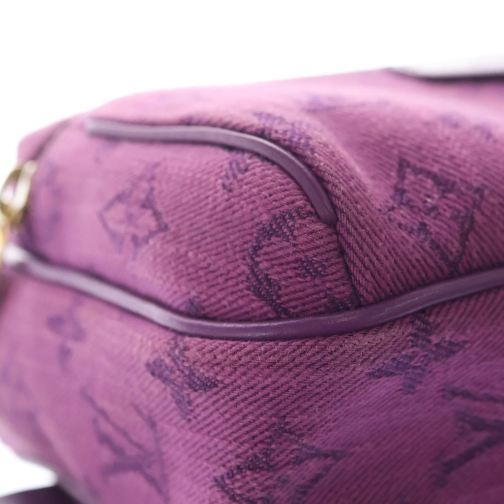 LOUIS VUITTON(ルイヴィトン) モノグラムデニム バムバッグ アウトドア デニム ショルダーバッグ ボディバッグ ICタイプ ヴィオレ パープル M44624 レディース