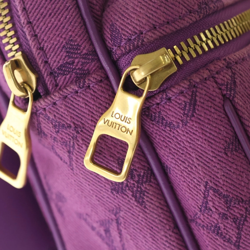 LOUIS VUITTON(ルイヴィトン) モノグラムデニム バムバッグ アウトドア デニム ショルダーバッグ ボディバッグ ICタイプ ヴィオレ パープル M44624 レディース