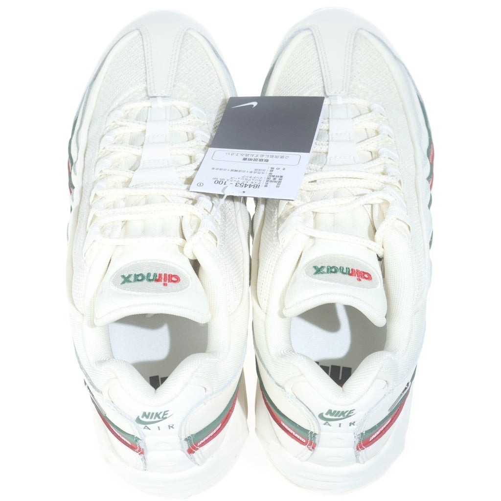 NIKE(ナイキ) ×UNDEFEATED AIR MAX 95 SP SAIL アンディフィーテッド エアマックス95 セイル ローカットスニーカー US9/27cm ホワイト/レッド/グリーン IB4453-100