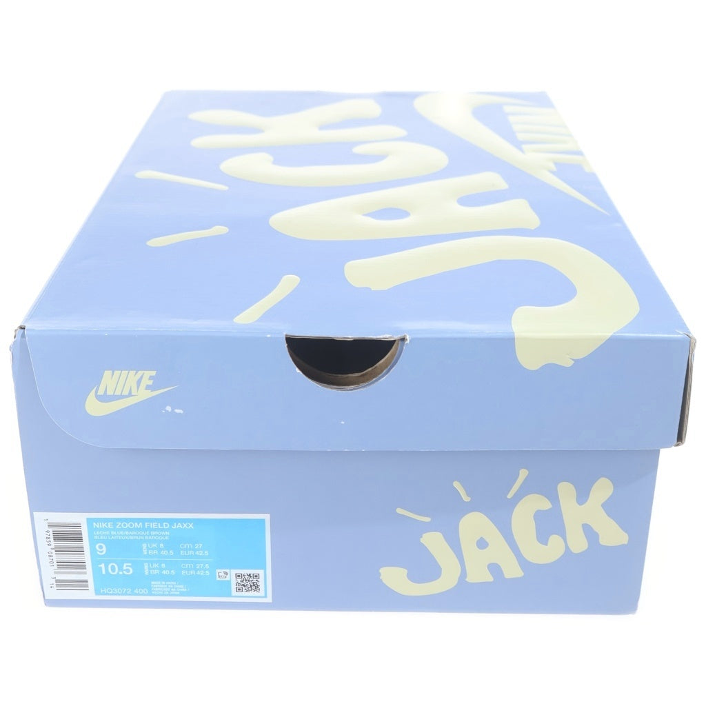 NIKE(ナイキ) ×TRAVIS SCOTT ZOOM FIELD JAXX トラヴィススコット ズーム フィールド ジャックス ローカットスニーカー ブラウン/ブルー HQ3072-400