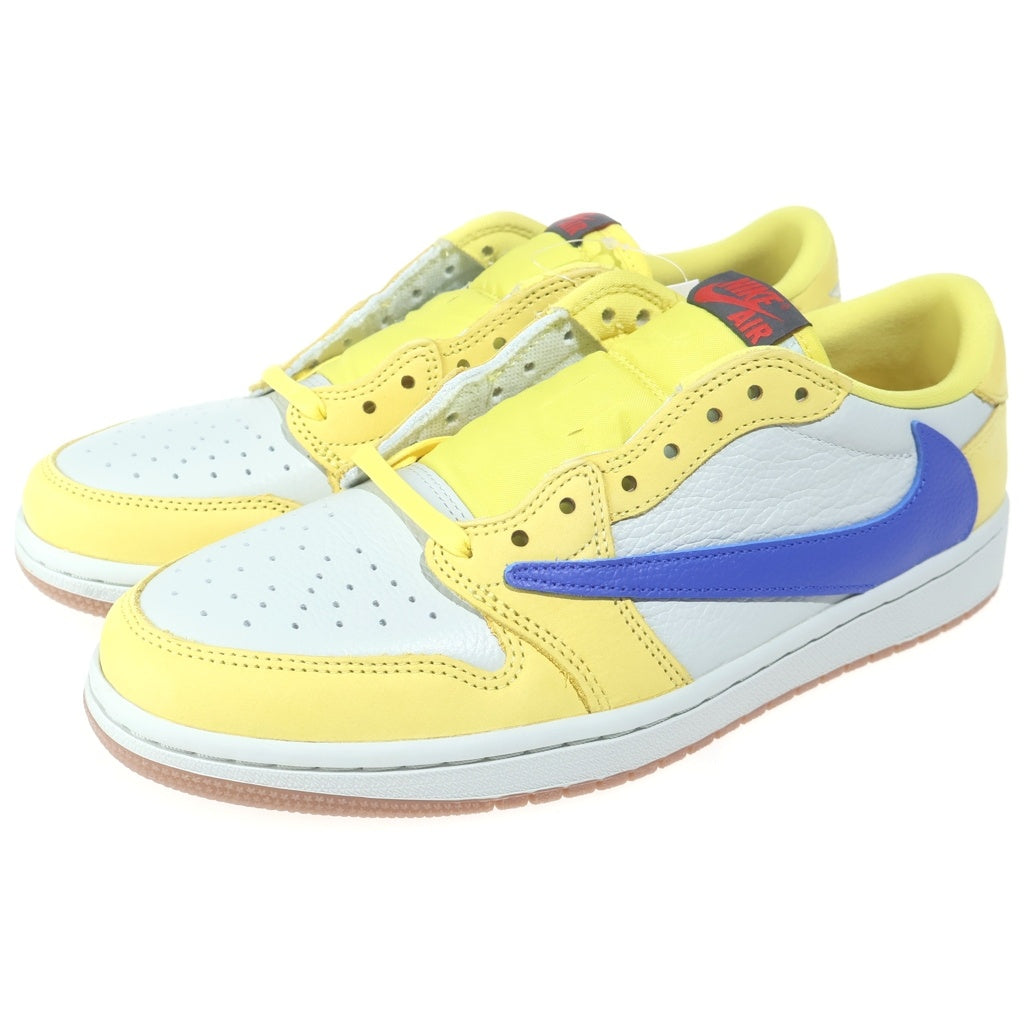 NIKE(ナイキ) ×TRAVIS SCOTT WMNS AIR JORDAN 1 RETRO OG Canary トラヴィススコット ウィメンズ エアジョーダン1 カナリー ローカットスニーカー US10/27cm DZ4137-700 レディース