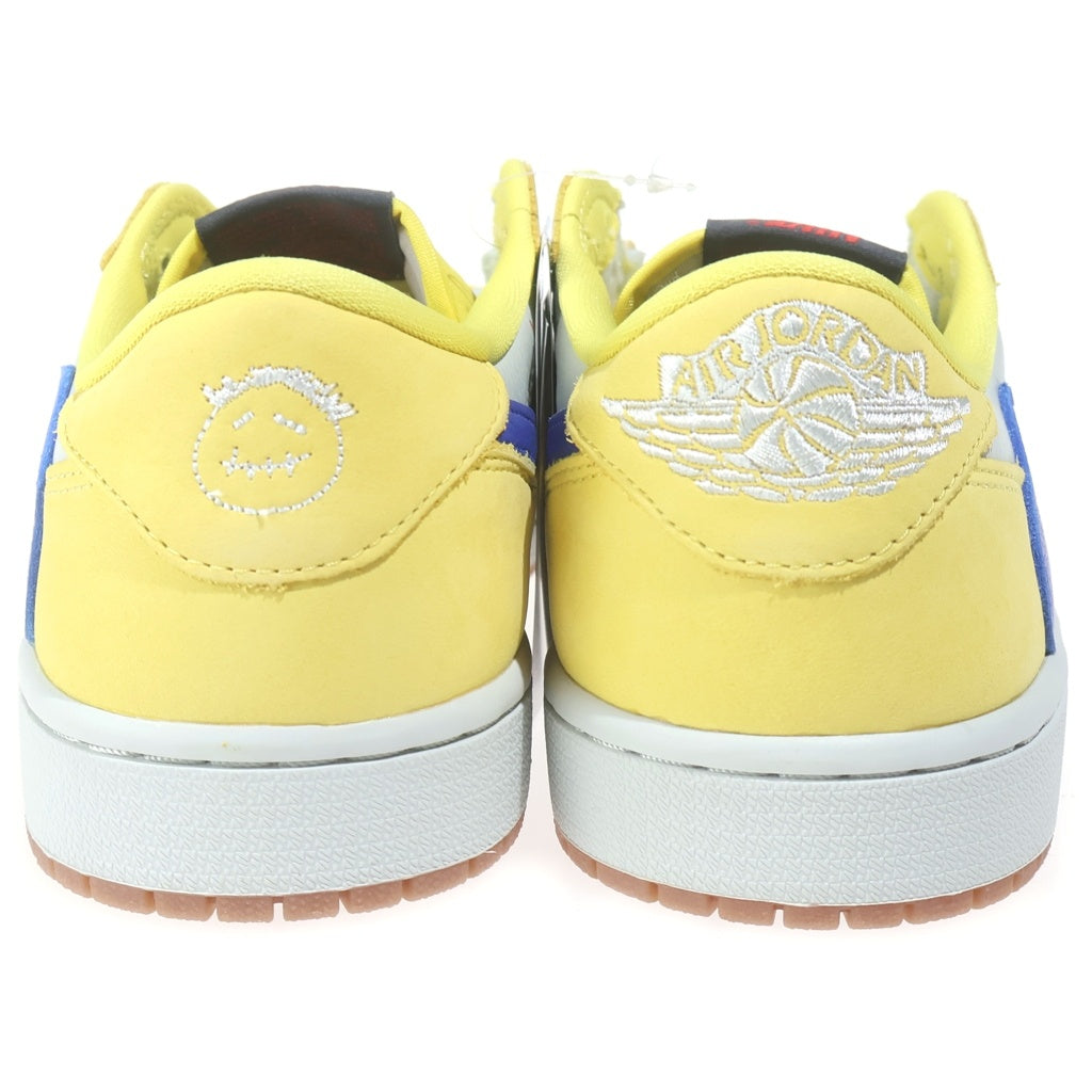NIKE(ナイキ) ×TRAVIS SCOTT WMNS AIR JORDAN 1 RETRO OG Canary トラヴィススコット ウィメンズ エアジョーダン1 カナリー ローカットスニーカー US10/27cm DZ4137-700 レディース