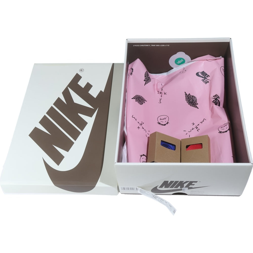 NIKE(ナイキ) ×TRAVIS SCOTT WMNS AIR JORDAN 1 RETRO OG Canary トラヴィススコット ウィメンズ エアジョーダン1 カナリー ローカットスニーカー US10/27cm DZ4137-700 レディース