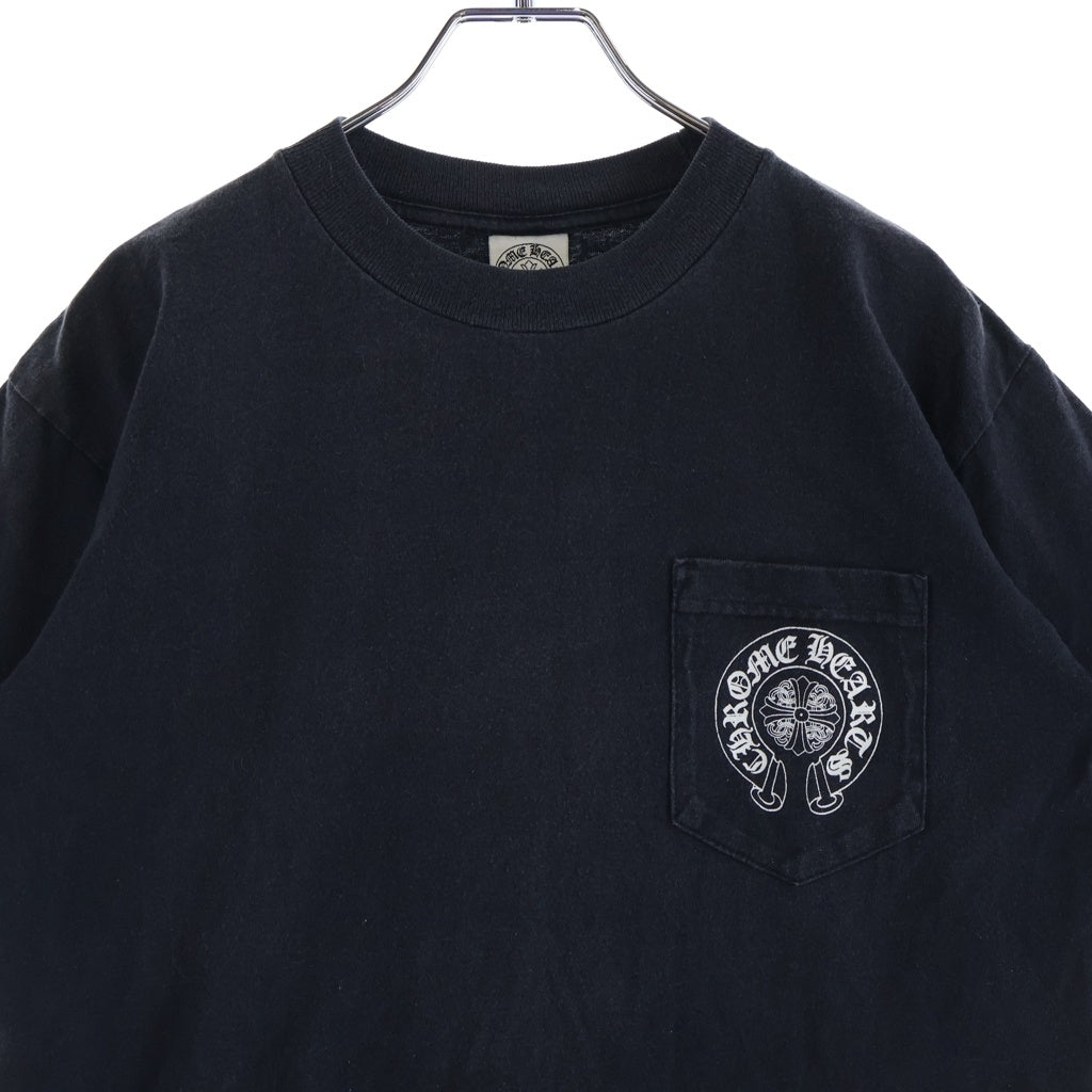 CHROME HEARTS(クロムハーツ) OLD BACK CEMETERY S/S TEE オールド バックセメタリークロスプリント 半袖Tシャツ カットソー ブラック