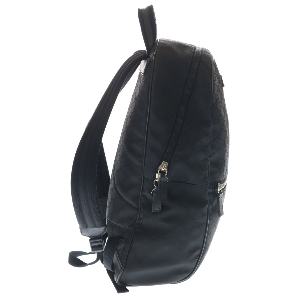GUCCI(グッチ) GGナイロン バックパック リュックサック ブラック ナイロン×キャンバス 449181 ブラック金具