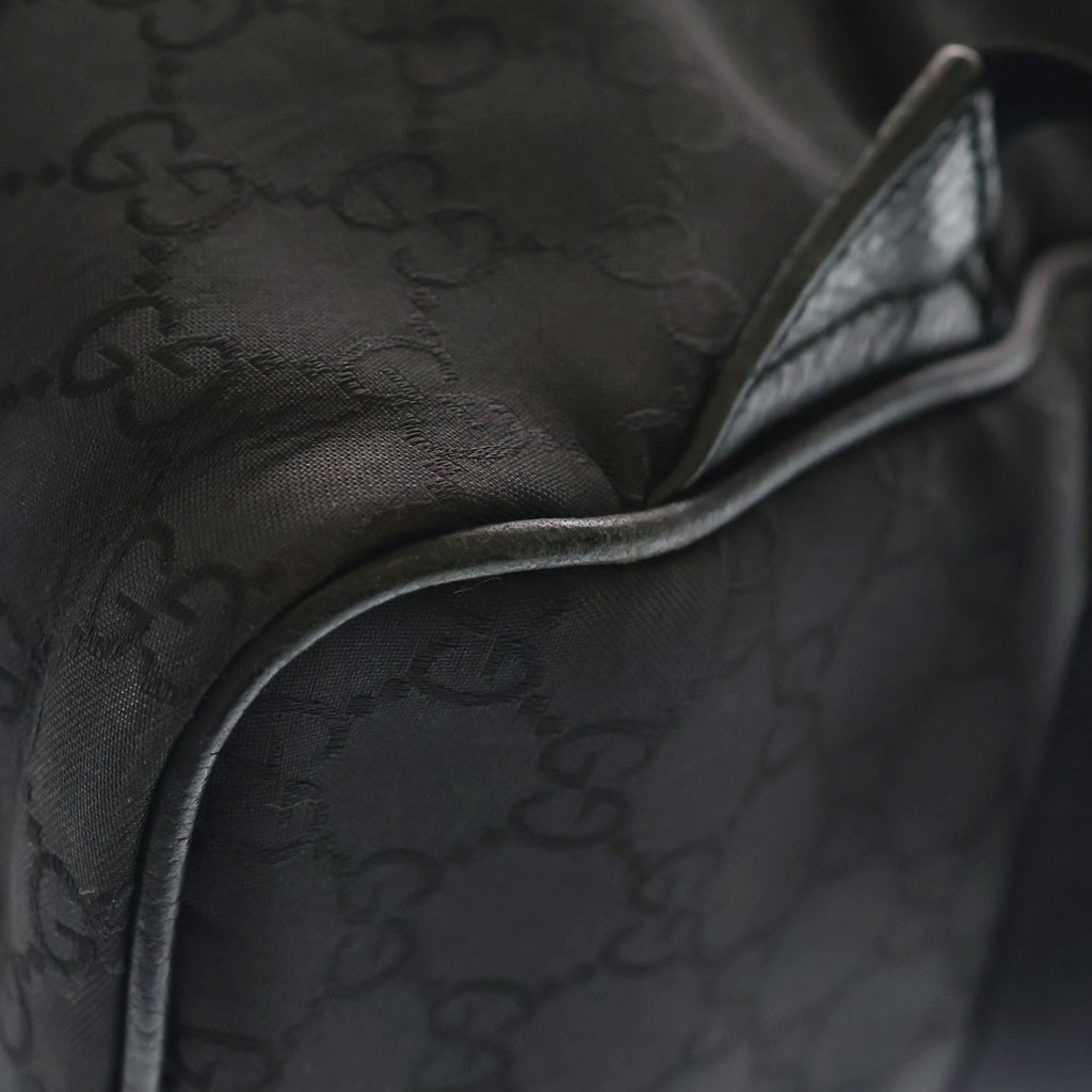 GUCCI(グッチ) GGナイロン バックパック リュックサック ブラック ナイロン×キャンバス 449181 ブラック金具