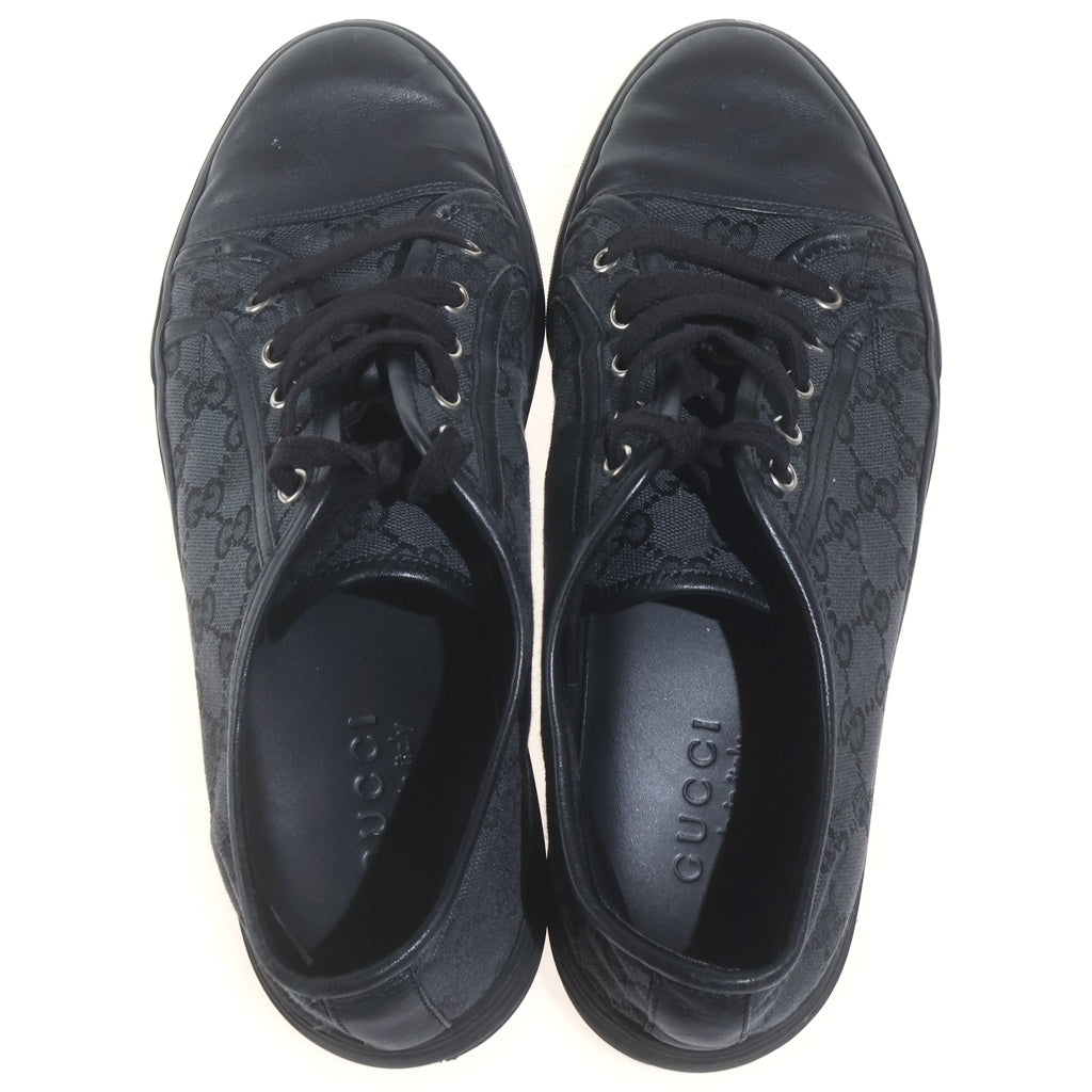GUCCI(グッチ) GGキャンバス ローカット スニーカー ブラック 426189