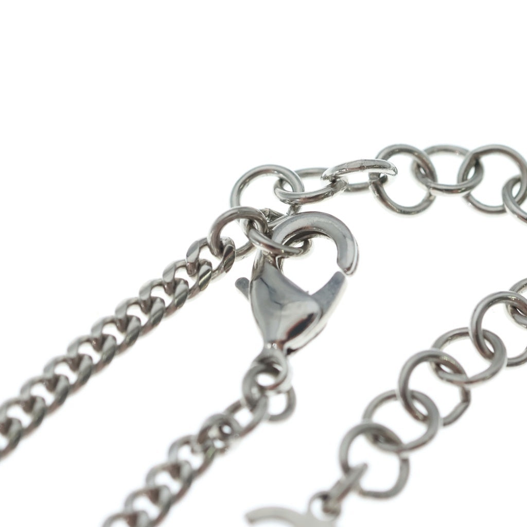CHANEL(シャネル) ココマーク ラインストーン フェイクパール ネックレス シルバー レディース