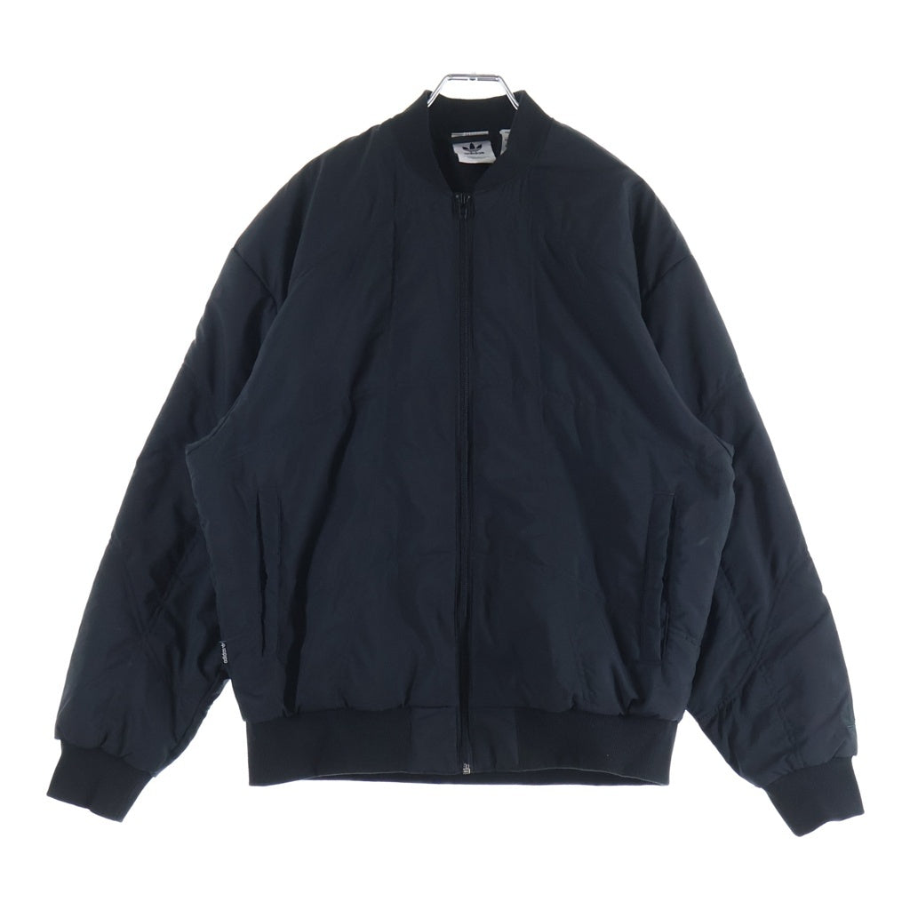 adidas(アディダス) コパ キルト 中綿 ジップアップ フライト ボンバー ジャケット ブルゾン MAー1 ブラック IY1597