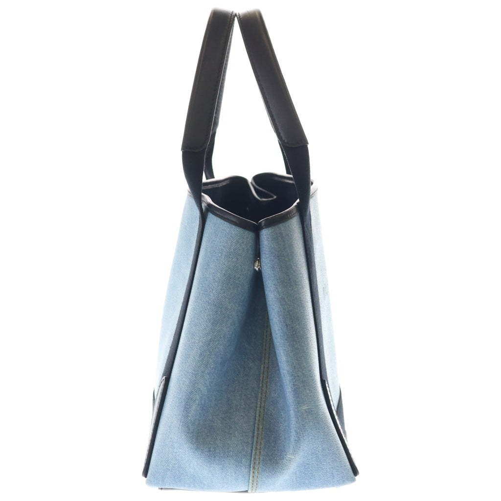 BALENCIAGA(バレンシアガ) ネイビーカバス ハンドバッグ トートバッグ インディゴブルー×ブラック PVC×デニム 339933 レディース