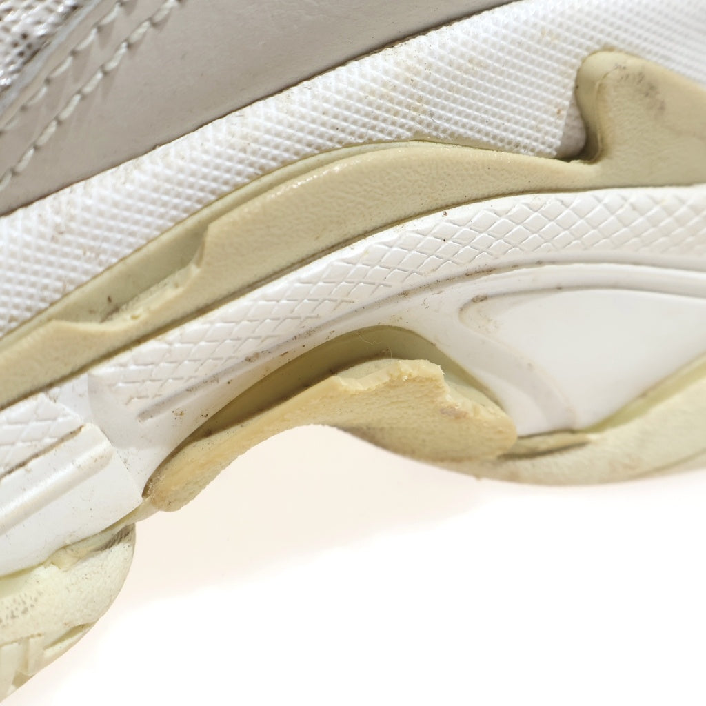BALENCIAGA(バレンシアガ) TRIPLE S トリプルエス エンブロイダリー ローカットシューズ スニーカー #US8/27cm ホワイト 534217