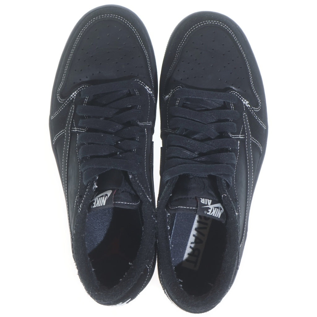 NIKE(ナイキ) ×TRAVIS SCOTT AIR JORDAN 1 LOW OG SP BLACK PHANTOM エアジョーダン1 ブラックファントム ローカットスニーカー ブラック US9.5/27.5cm DM7866-001