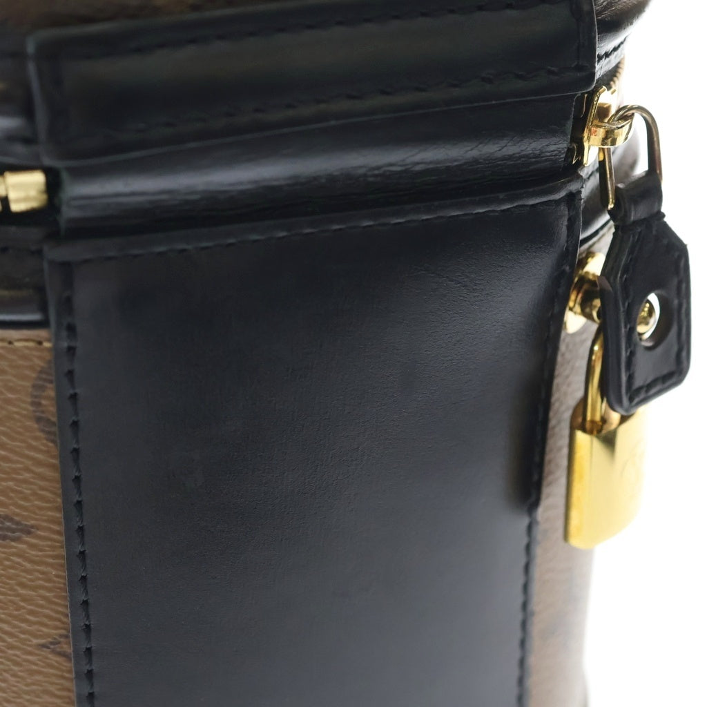 LOUIS VUITTON(ルイヴィトン) モノグラムリバース カンヌ 2WAYハンドバッグ ショルダーバッグ ブラウン×ブラック レザー×PVC M43986 ゴールド金具 レディース